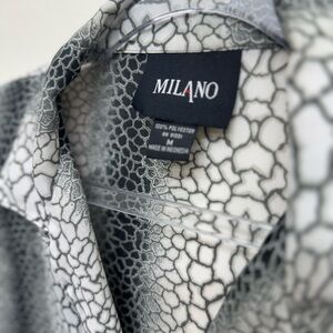Milano Black and White Patterned Women's Shirt, Size M